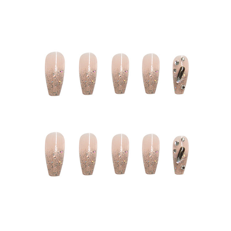 Glitter Manicure Finish Press on Nails