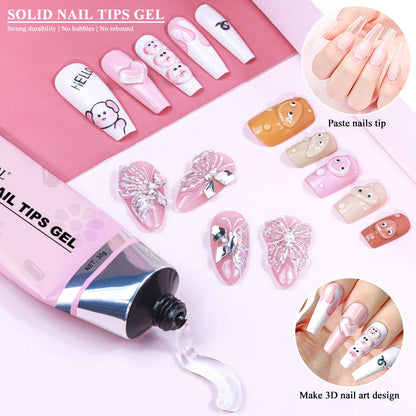 20ml/30ml Premium Nail Tip Glue Gel DIY Decorations