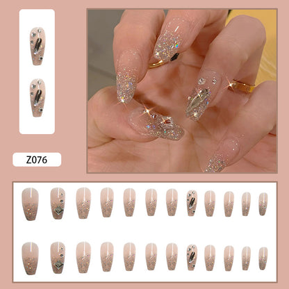 Glitter Manicure Finish Press on Nails