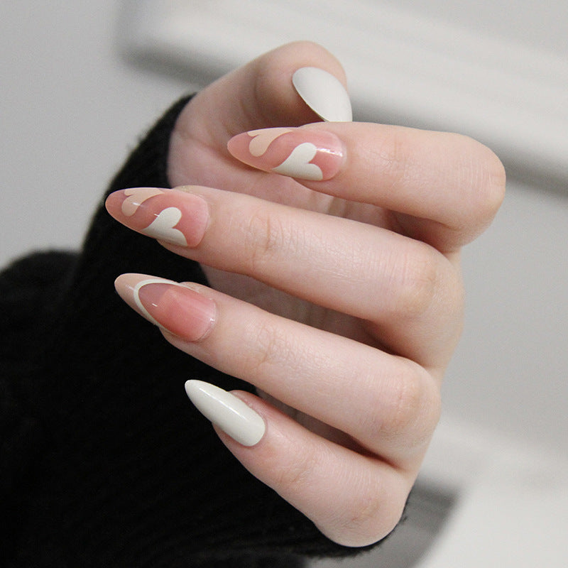 French Simple Glitter Girl’s soft and tender Press on Nails