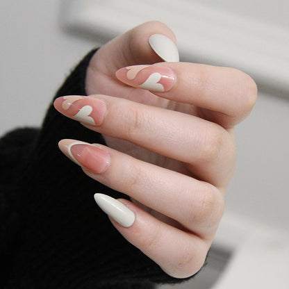 French Simple Glitter Girl’s soft and tender Press on Nails
