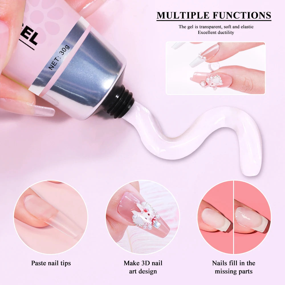 20ml/30ml Premium Nail Tip Glue Gel DIY Decorations