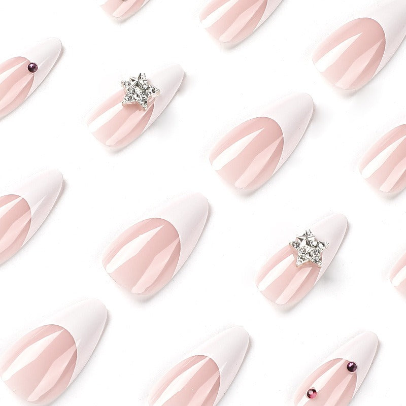 French White Style Press on Nails