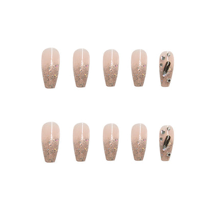 Glitter Manicure Finish Press on Nails