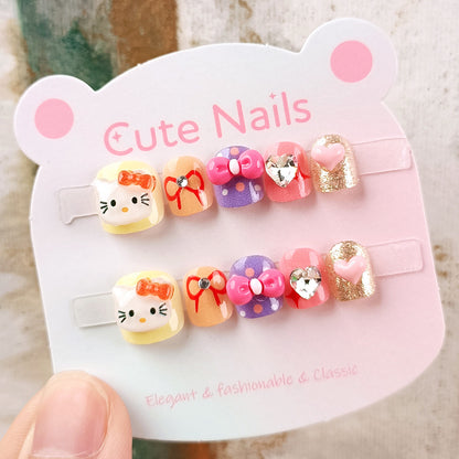 Children's Press on Nails Removable Art