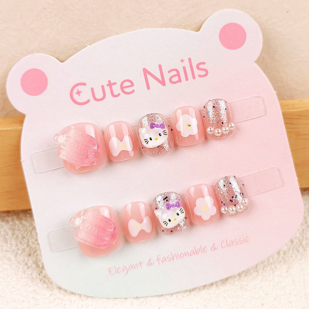 Children's Press on Nails Removable Art