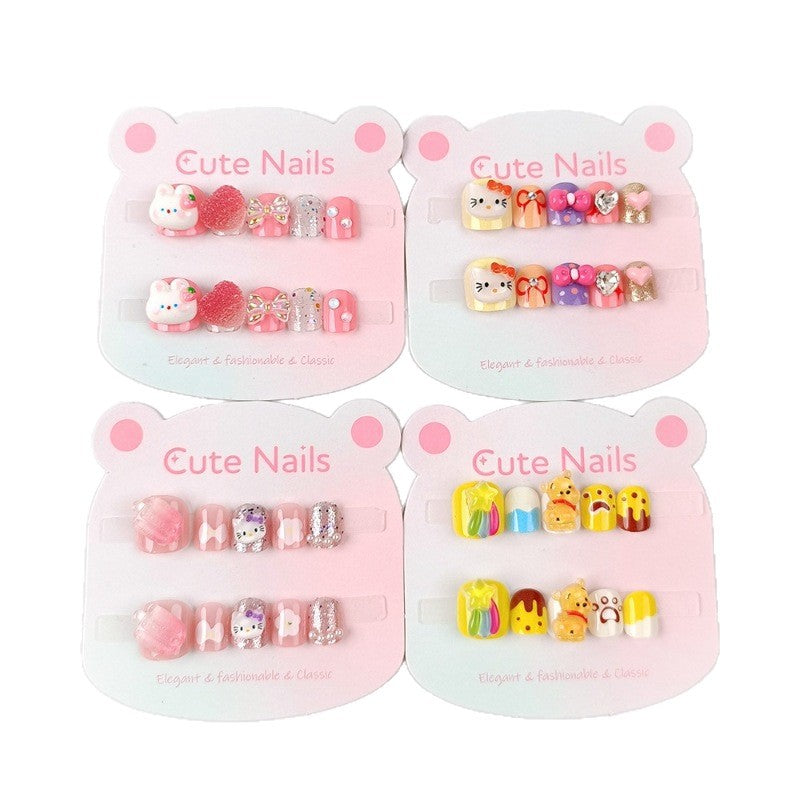 Children's Press on Nails Removable Art