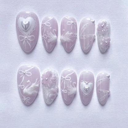 24Pcs 3D Ripple Design Press on Nails - Multiple Designs