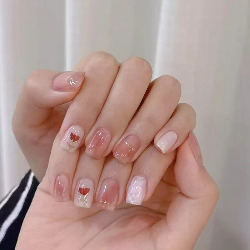 24Pcs Glitter Diamond Art Press on Nails - Multiple Designs