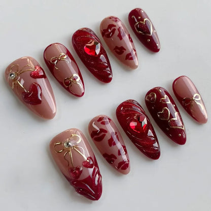 24Pcs 3D Ripple Design Press on Nails - Multiple Designs
