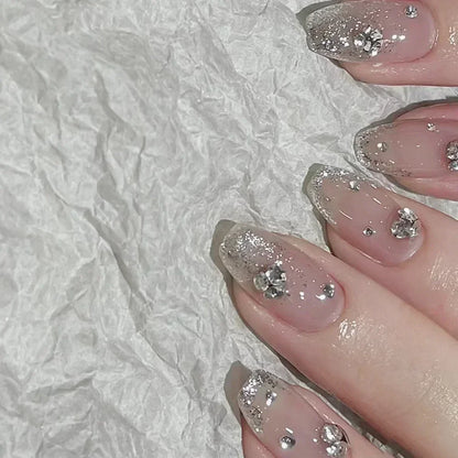 24Pcs Glitter Diamond Art Press on Nails - Multiple Designs
