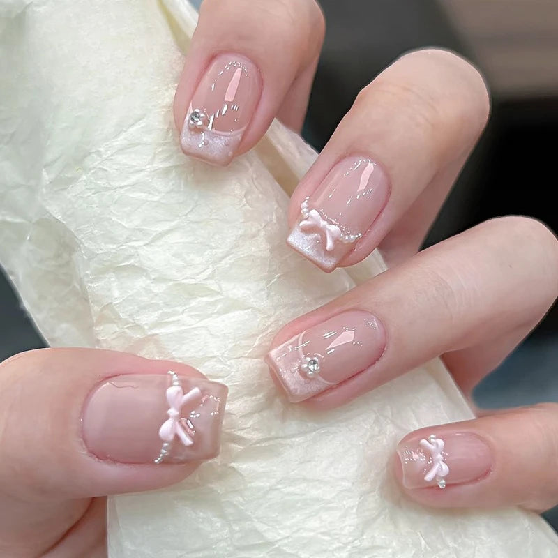 24Pcs Glitter Diamond Art Press on Nails - Multiple Designs