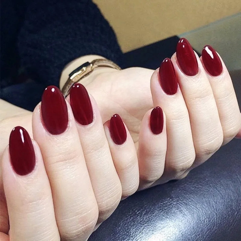 24pcs Almond Press on Nails - Multiple Colours