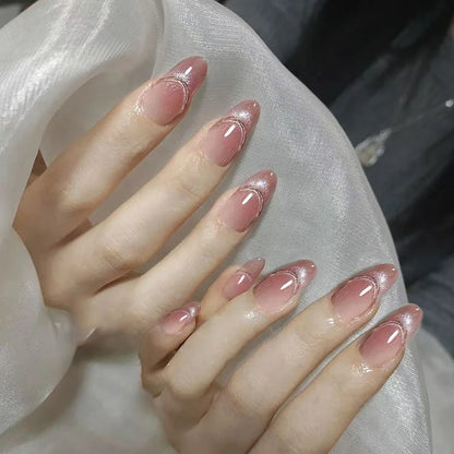 24pcs Floral & Coral Almond Press on Nails - Multiple Designs