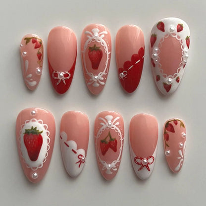 24Pcs 3D Ripple Design Press on Nails - Multiple Designs