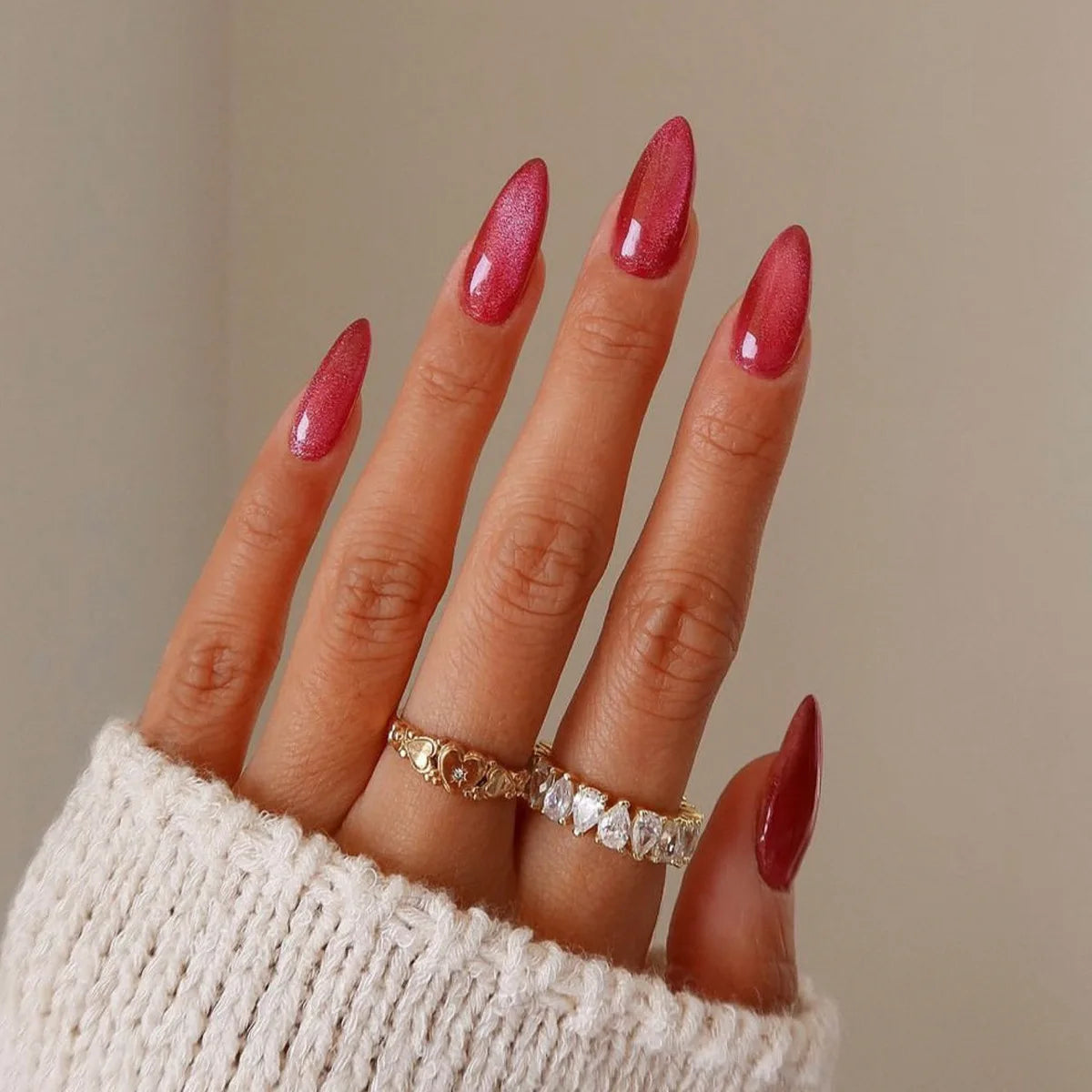 24Pcs Mid-Length Almond Press on Nails - Multiple Colours