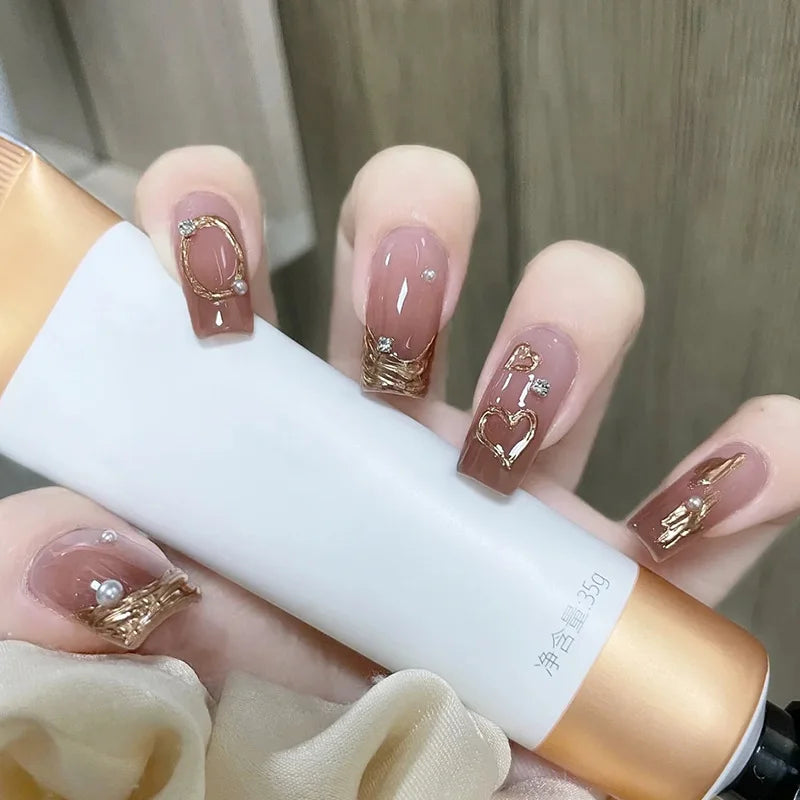 24Pcs Glitter Diamond Art Press on Nails - Multiple Designs