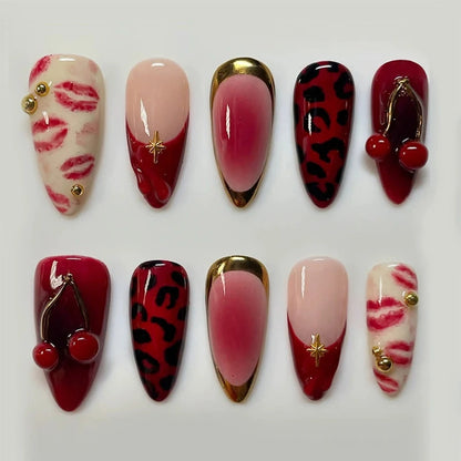 24pcs Floral & Coral Almond Press on Nails - Multiple Designs