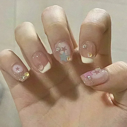 24Pcs Glitter Diamond Art Press on Nails - Multiple Designs