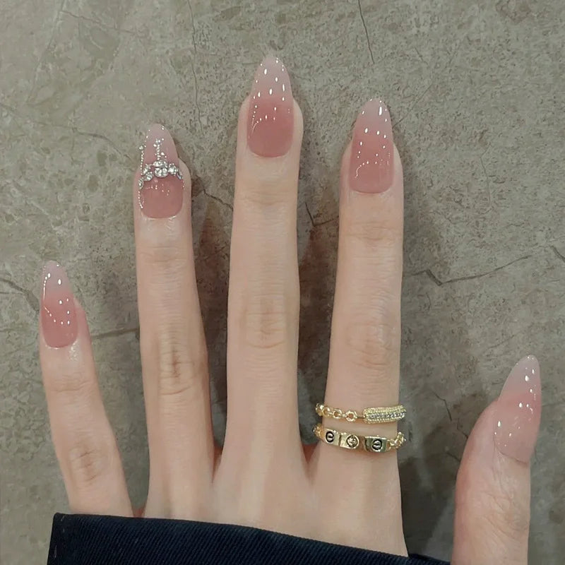 24pcs Almond Press on Nails - Multiple Colours