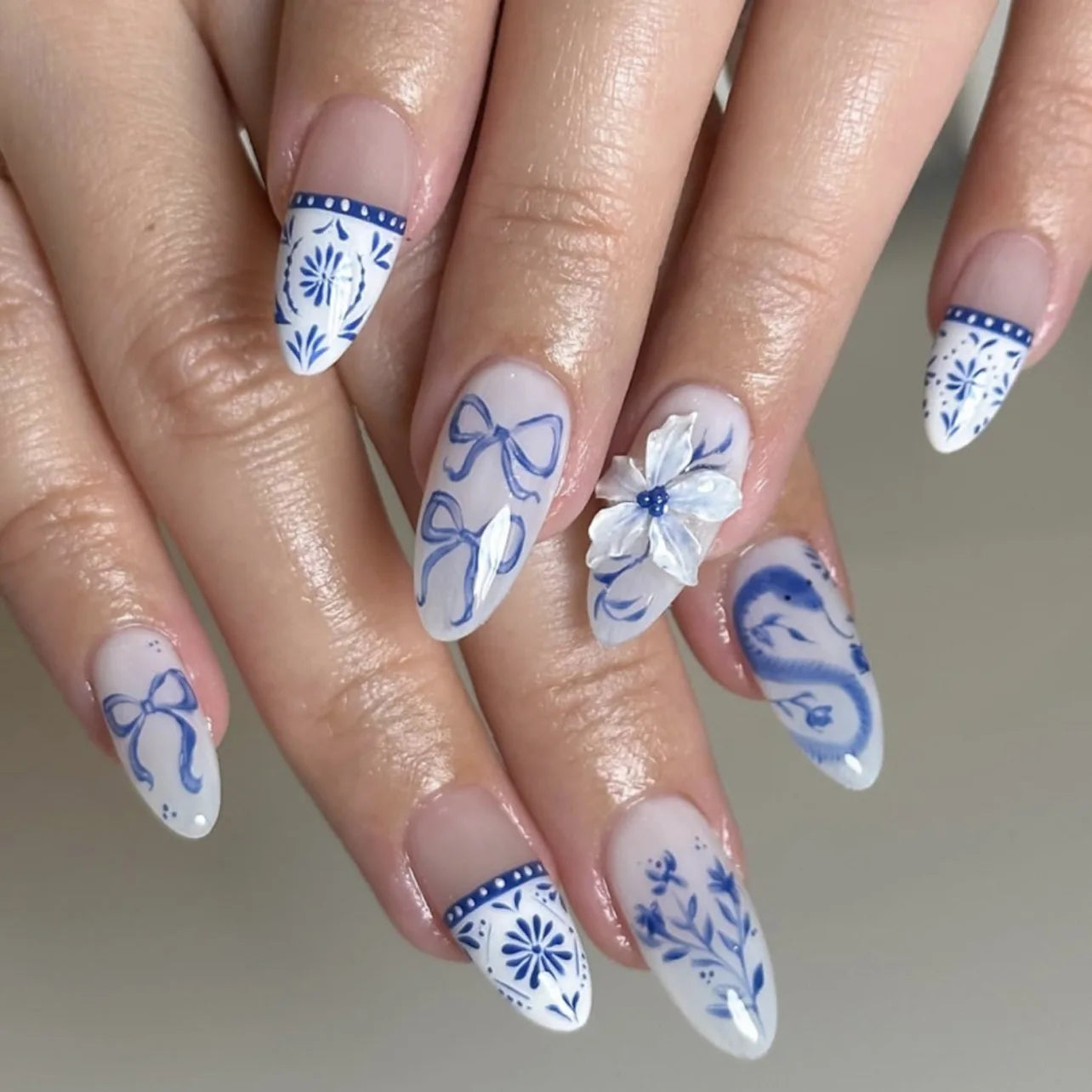 24Pcs 3D Ripple Design Press on Nails - Multiple Designs