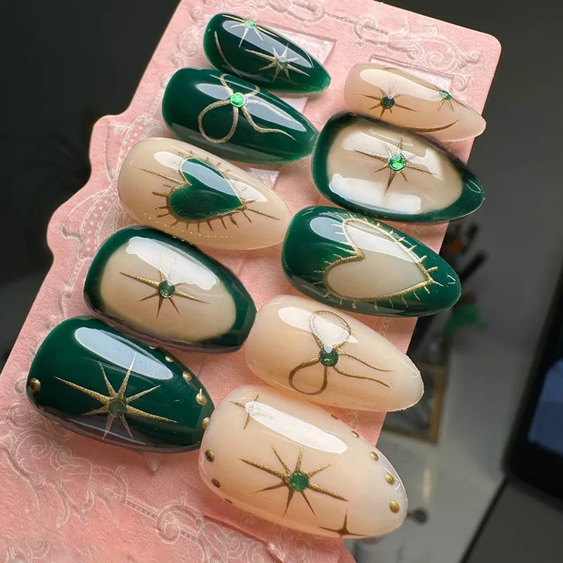 24Pcs 3D Ripple Design Press on Nails - Multiple Designs