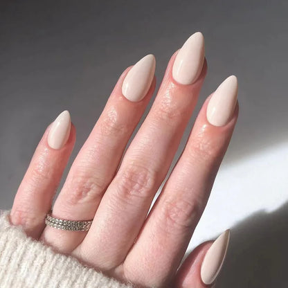 24Pcs Mid-Length Almond Press on Nails - Multiple Colours