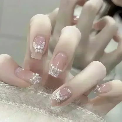 24Pcs Glitter Diamond Art Press on Nails - Multiple Designs