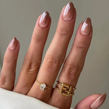 24Pcs Mid-Length Almond Press on Nails - Multiple Colours