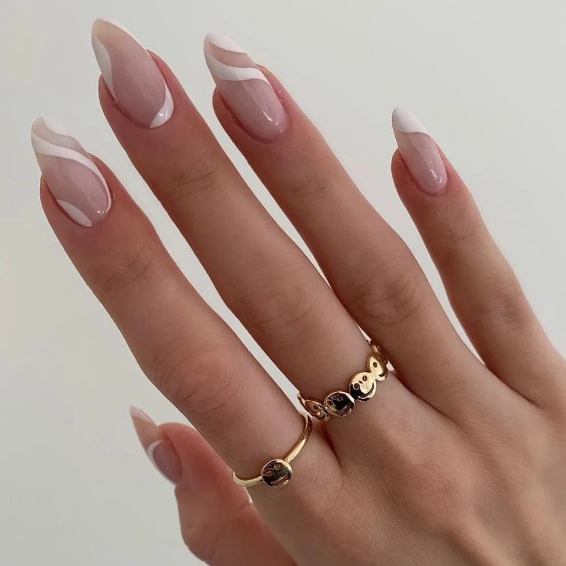 24Pcs Mid-Length Almond Press on Nails - Multiple Colours