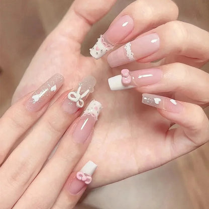 24Pcs Glitter Diamond Art Press on Nails - Multiple Designs