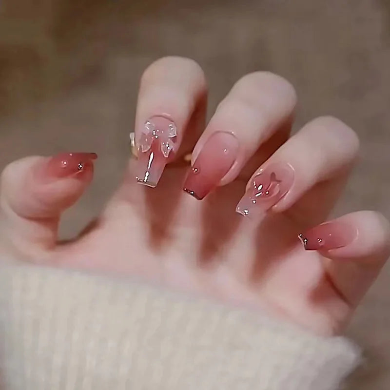 24Pcs Glitter Diamond Art Press on Nails - Multiple Designs