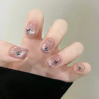 24Pcs Glitter Diamond Art Press on Nails - Multiple Designs