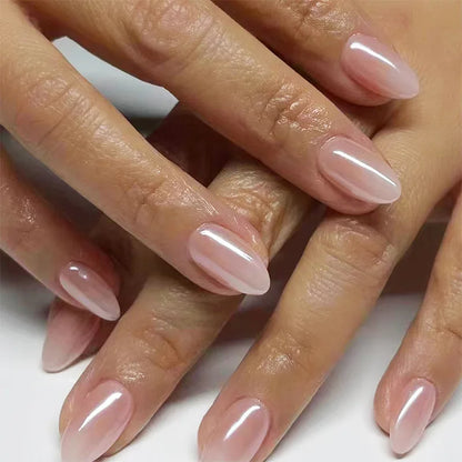 24Pcs Mid-Length Almond Press on Nails - Multiple Colours