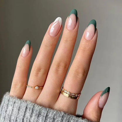 24Pcs Mid-Length Almond Press on Nails - Multiple Colours
