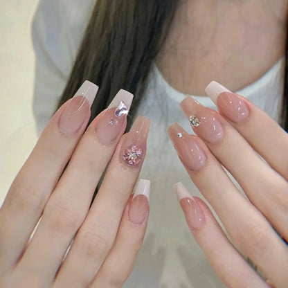 24Pcs Glitter Diamond Art Press on Nails - Multiple Designs