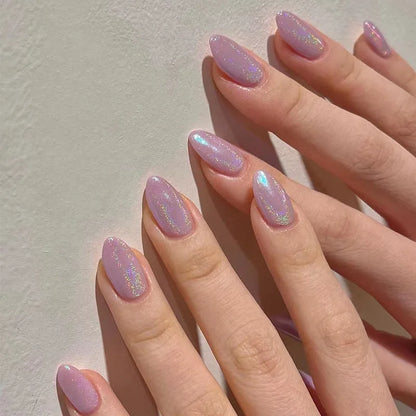 24Pcs Mid-Length Almond Press on Nails - Multiple Colours