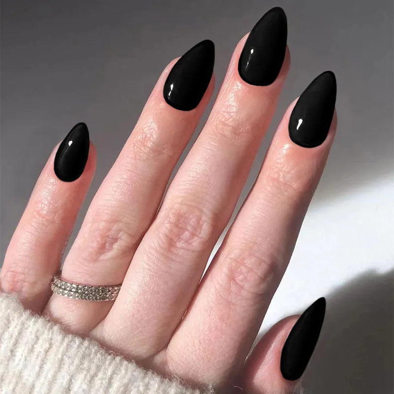 24Pcs Mid-Length Almond Press on Nails - Multiple Colours