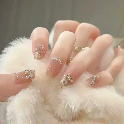 24Pcs Glitter Diamond Art Press on Nails - Multiple Designs