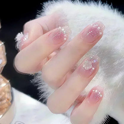 24Pcs Glitter Diamond Art Press on Nails - Multiple Designs