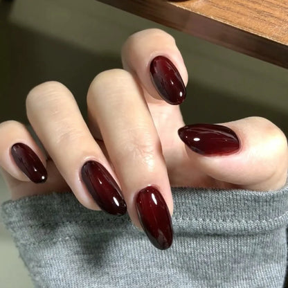 24pcs Almond Press on Nails - Multiple Colours