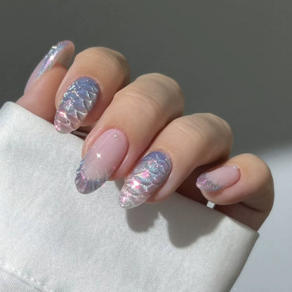 24pcs Floral & Coral Almond Press on Nails - Multiple Designs