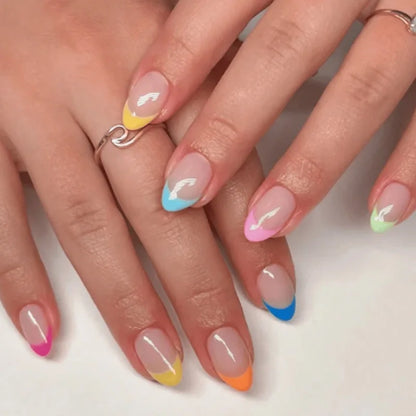 24pcs Floral & Coral Almond Press on Nails - Multiple Designs