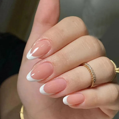 24Pcs Mid-Length Almond Press on Nails - Multiple Colours