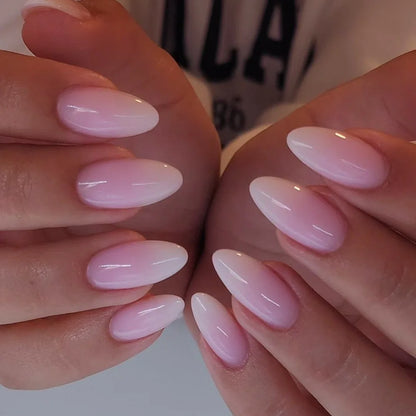 24pcs Almond Press on Nails - Multiple Colours