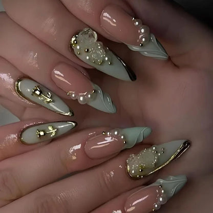 24Pcs 3D Ripple Design Press on Nails - Multiple Designs