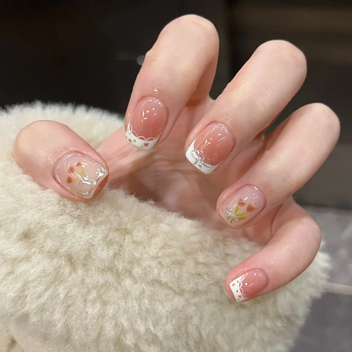 24Pcs Glitter Diamond Art Press on Nails - Multiple Designs
