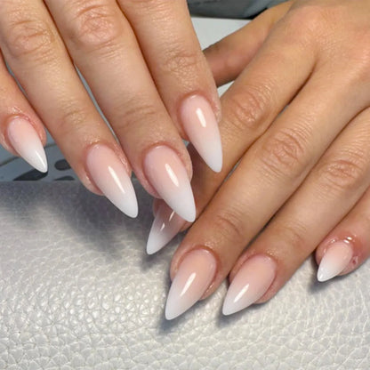 24Pcs Mid-Length Almond Press on Nails - Multiple Colours