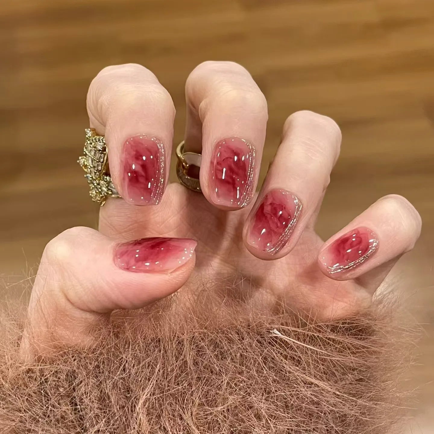 24Pcs Glitter Diamond Art Press on Nails - Multiple Designs