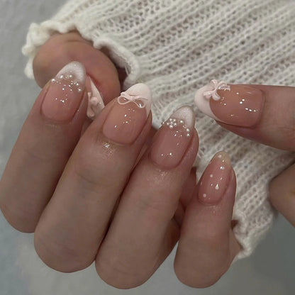 24pcs Almond Press on Nails - Multiple Colours